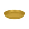 Soucoupe ronde en plastique recyclable jaune miel Elho Loft Urban - Ø 20,4 cm