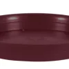 Soucoupe ronde en plastique rouge Bourgogne Eda Toscane - Ø 54 cm