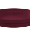 Soucoupe ronde en plastique rouge Bourgogne Eda Toscane - Ø 15 cm