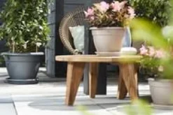 Soucoupe ronde en plastique recyclé anthracite Elho - Ø 48 cm