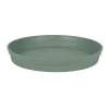 Soucoupe ronde en polypropylène vert laurier Eda Toscane - Ø 34,5 cm