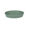 Soucoupe ronde en polypropylène vert laurier Eda Toscane - Ø 22,5 cm