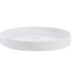 Soucoupe Subly en céramique blanc émaillée - Ø 30 x 3,5 cm