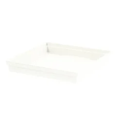 Soucoupe Toscane carrée Blanc L32,6x l32,6x H4,9 cm