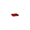 Soucoupe Toscane carree Rouge rubis L26,7x l26,7x H3 cm