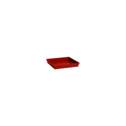 Soucoupe Toscane carree Rouge rubis L26,7x l26,7x H3 cm