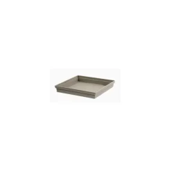 Soucoupe Toscane carree Taupe L32,6x l32,6x H4 cm