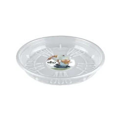 Soucoupe Uni ronde Elho transparente Ø 21 x H 3,1 cm