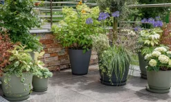 Soucoupe vert kaki pour pot Poetic Joy 40 - Ø 30 x H 3,8 cm