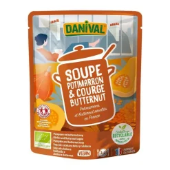 Soupe bio potimarron et courge butternut 50 cl