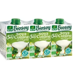 Soya cuisine allégé vegan Soy - 3 x 20 cl
