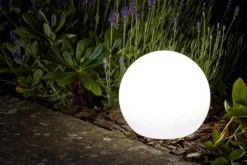 Sphère pour jardin couleurs changeantes coloris multicolore effet blanc froid en plastique Smartgarden - 23 x 25 x 25 cm