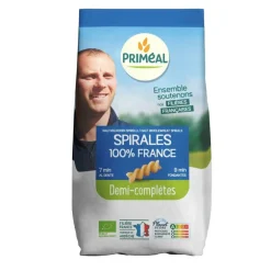Spirales demi completes 500 g PRIMEAL