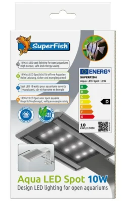 Spot LED pour aquarium ouvert coloris gris 10W SuperFish