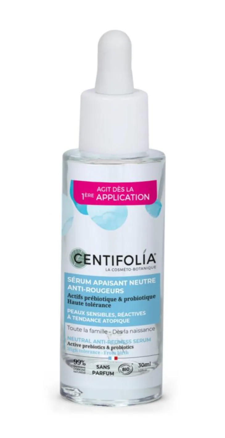 Sérum apaisant anti-rougeurs neutre bio Centifolia - 30 ml