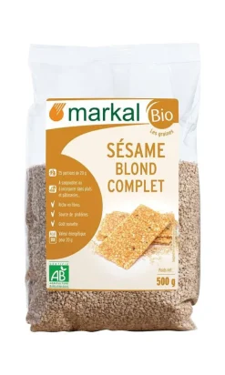Sésame blond complet bio Markal - 500 g