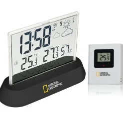 Station météo transparente National Geographic - 14 x 10,5 x 5 cm