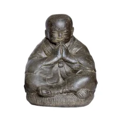 Statue de jardin Moine assis priant H 30 cm