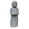 Statue de jardin Moine debout avec pot H 60 cm
