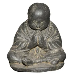 Statue de jardin Moine priant H 47 cm