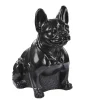 Statue en béton ciré anthracite Hairie Grandon Bouledogue assis - 43 cm