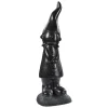 Statue en béton ciré anthracite Hairie Grandon Lutin fille petit modèle - 54 cm