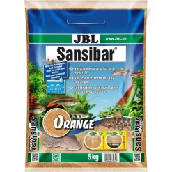 Substrat de sol fin pour aquarium coloris orange Sansibar JBL – 5 kg