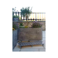 Support 6 roulettes aluminium spécial bac