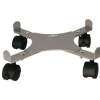 Support 4 roulettes extensible gris alu 34 à 51 cm