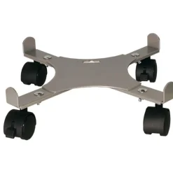 Support 4 roulettes extensible gris alu 34 à 51 cm