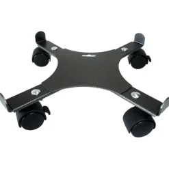 Support 4 roulettes extensible gris martelé 34 à 51 cm