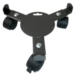 Support 3 roulettes extensible gris martelé 27 à 37 cm
