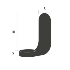 Support applique murale coloris blanc en aluminium - 12 x 5 cm