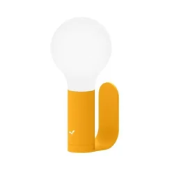 Support applique murale en aluminium pour lampe Aplô Fermob coloris jaune miel - 12 x 5 cm