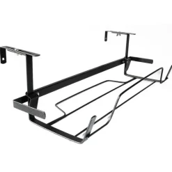 Support de jardinière extensible en métal gris martelé 65 à 84 cm