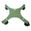Support de pot 4 roulettes extensible en acier vert pâle Louis Moulin - 34/51 cm
