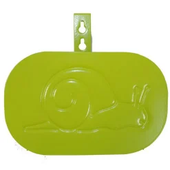 Support tuyau métal mural vert pomme