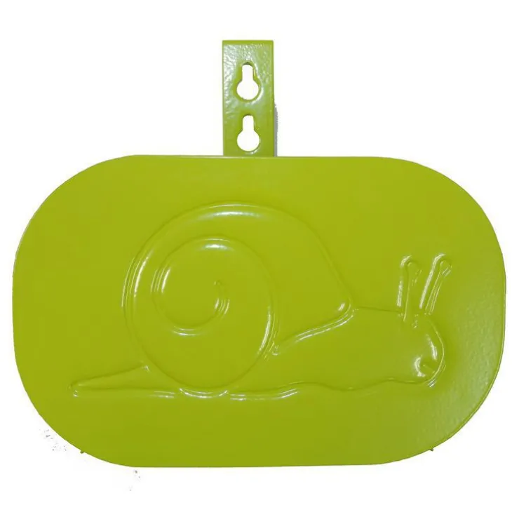 Support tuyau métal mural vert pomme