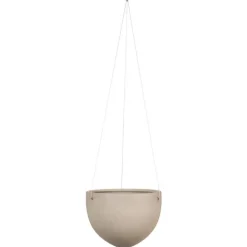 Suspension en céramique taupe Scheurich 845 Taupe stone - Ø 18 cm