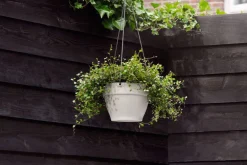 Suspension en plastique blanc soie Elho Vibia Campana - ø 26 cm