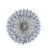 Suspension rosette coloris bleu en papier - Ø 30 cm