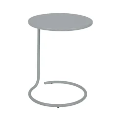 Table basse déportée Coolside coloris gris en acier Fermob - Ø 42 x 53 cm