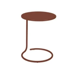 Table basse déportée coolside ocre rouge de Ø 42 x 53 cm
