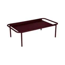 Table basse déportée Coolside coloris noir en acier Fermob - 115 x 63 cm
