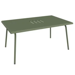 Table basse en acier vert Cactus Fermob Monceau - 57 x 92 x 45 cm