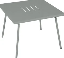 Table basse Monceau carrée coloris gris en acier Fermob - 57 x 57 cm