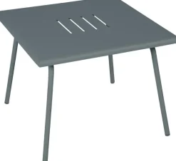 Table basse Monceau carrée coloris gris en acier Fermob - 57 x 57 cm