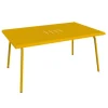 Table basse Monceau rectangulaire coloris orange en acier Fermob - 92 x 57 cm