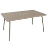 Table basse Monceau rectangulaire coloris marron en acier Fermob - 92 x 57 cm