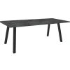 Table coloris anthracite/Slate en aluminium Interno Stern - 220 x 100 x 75 cm